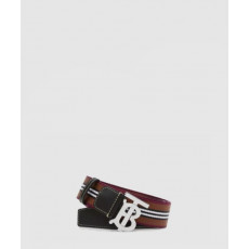 버버리 스트라이프 위빙 벨트 80629081
