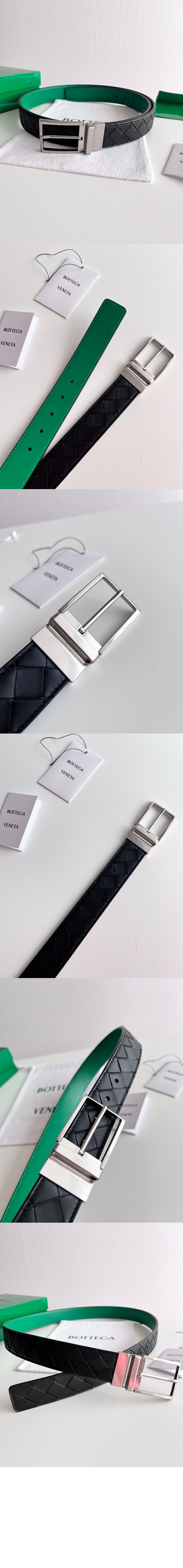보테가베네타 인트레치아토 리버서블 벨트 652944