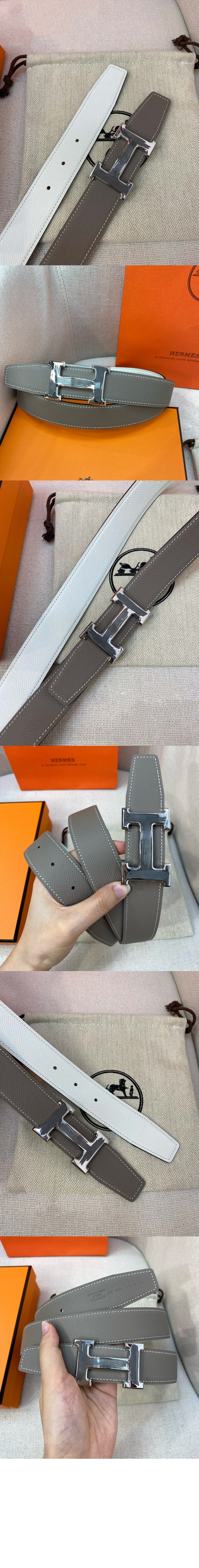 에르메스 브러시 버클 리버서블 벨트