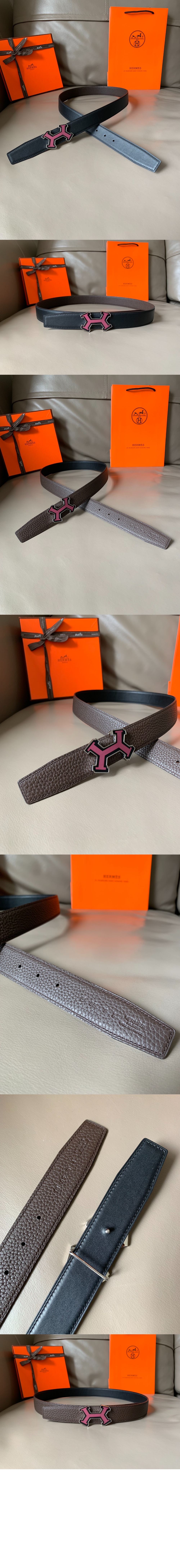 에르메스 부클레 H 리버서블 벨트