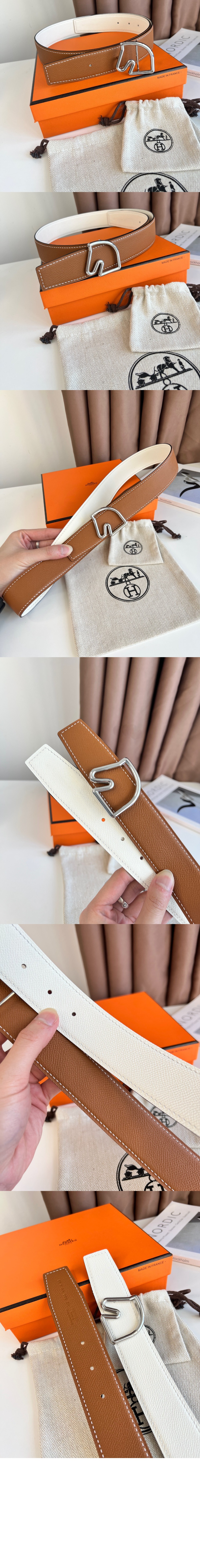 에르메스 슈발 드 테트 리버서블 벨트