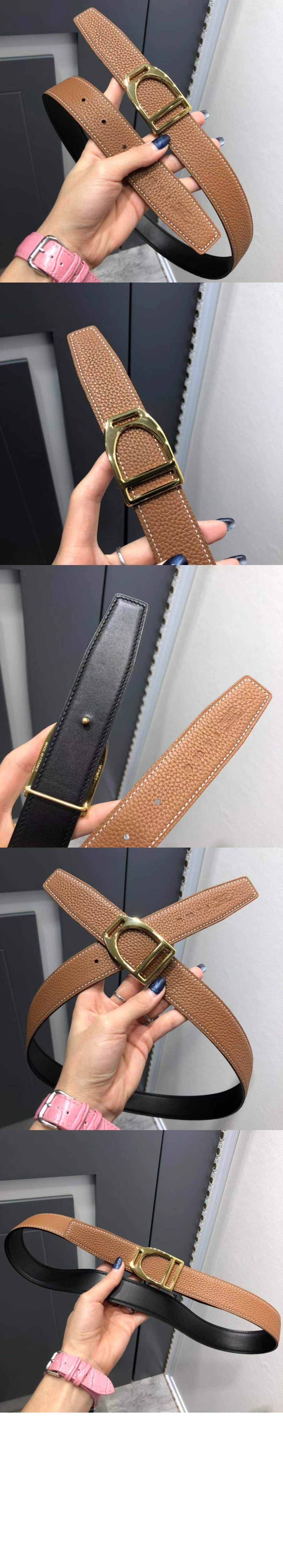 에르메스 부클레 H 리버서블 벨트