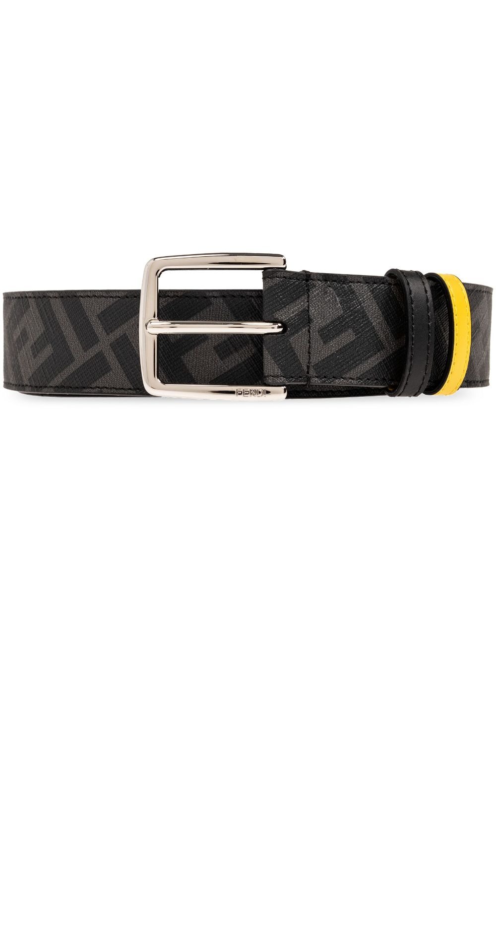 펜디 로고 레터링 프린트 벨트 7C049