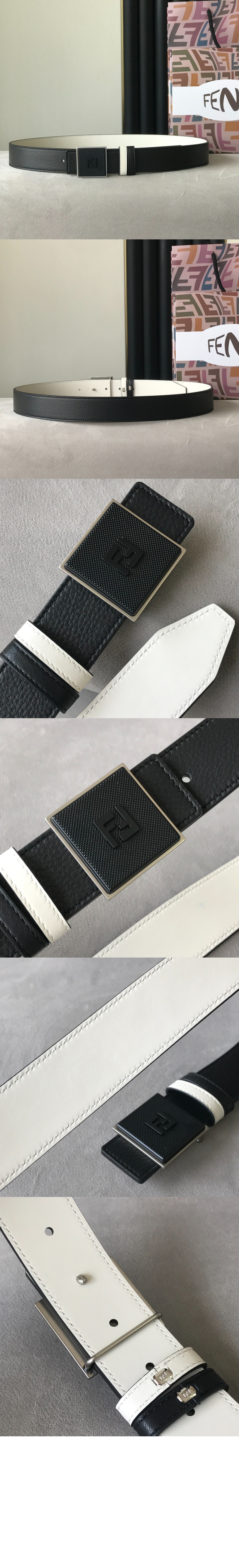 펜디 사각 버클 FF 벨트 7C046