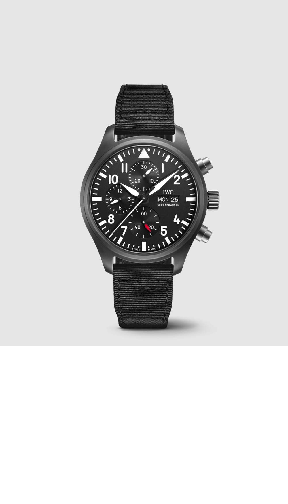 IWC 파일럿 워치 크로노그래프 탑건 44.5 IW389101