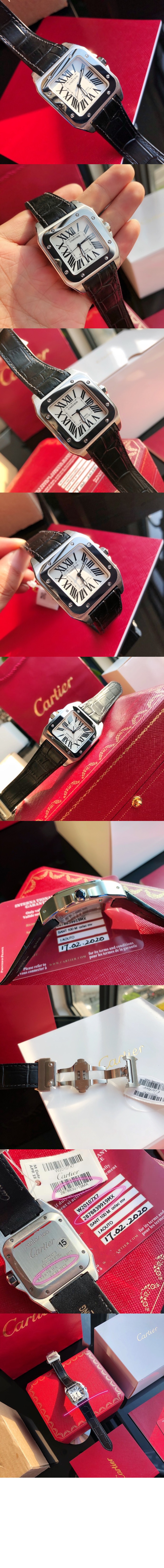 까르띠에 산토스100 41.3 W20073X8