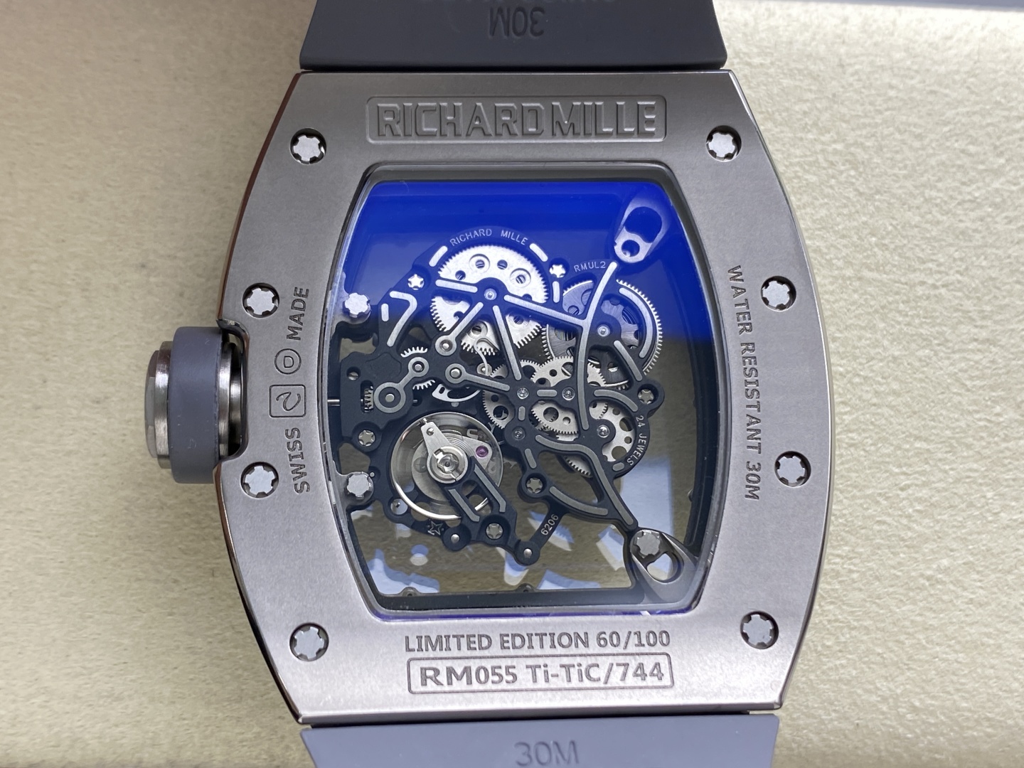 리차드밀 커스텀 메이드 리차드밀 RM055 부바 왓슨 그레이 티타늄 케이스