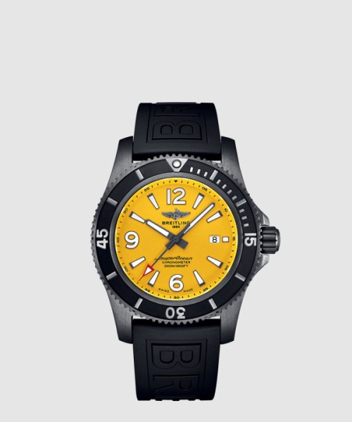 브라이틀링 슈퍼오션 오토매틱 46 블랙 스틸 M17368D7