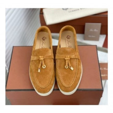 로로피아나 소가죽 스웨이드 로퍼 LORO PIANA