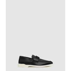 발렌티노 레저 플로우 송아지 가죽 로퍼