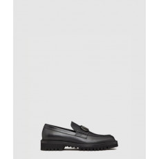 발렌티노 락스터드 송아지 가죽 로퍼