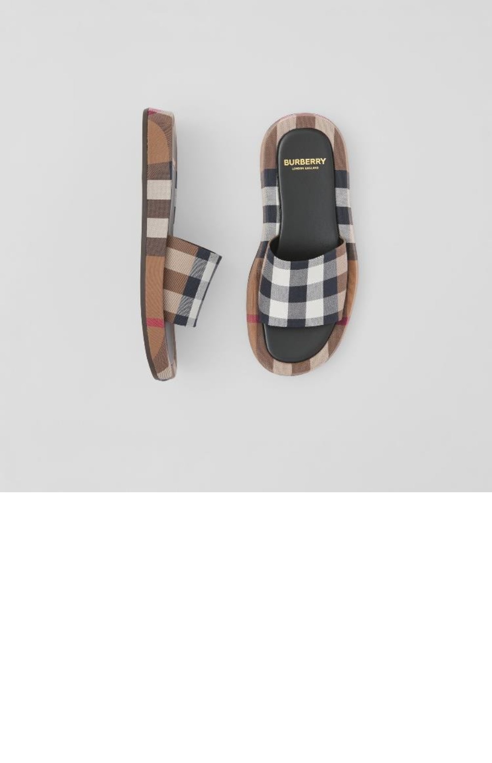 버버리 플랫 발레리나 뮬 80503211
