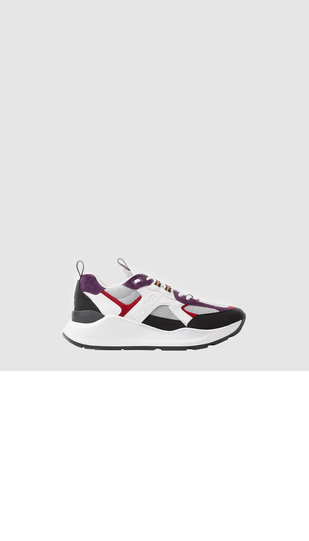 버버리 레더 스웨이드 메시 스니커즈 80618731