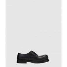 보테가베네타 브러시드 레더 레이스업 슈즈 741324