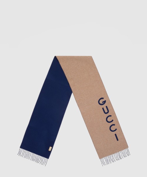 구찌 울 캐시미어 스카프 764268