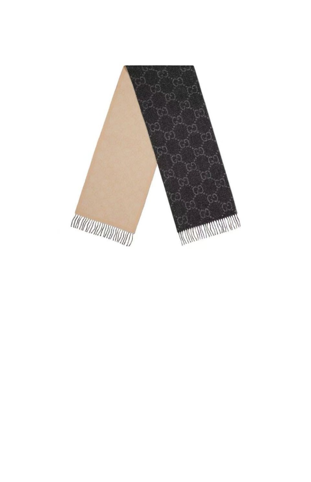 구찌 GG 자카드 패턴 니트 스카프 727724
