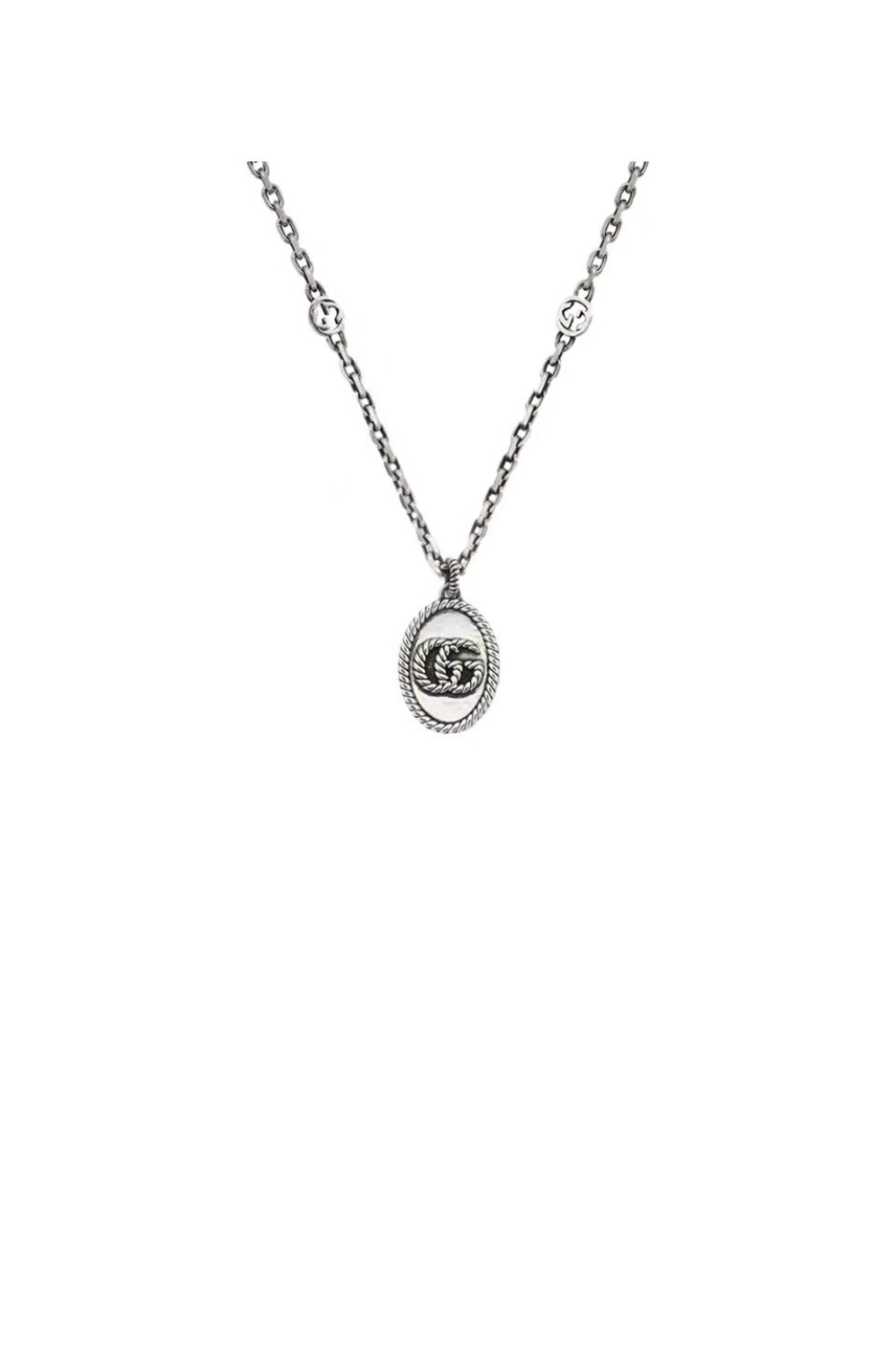 구찌 인터로킹 체인 목걸이 632540