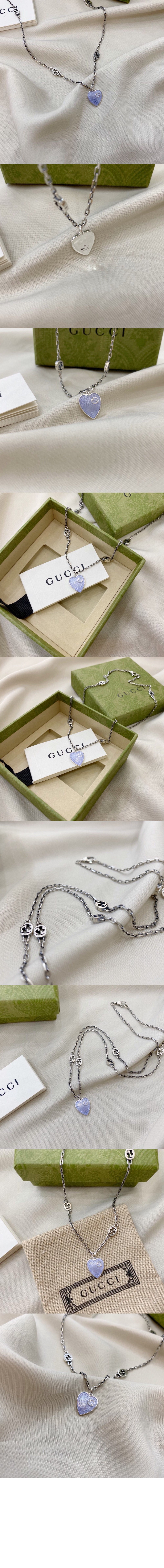 구찌 인터로킹 G 목걸이 645545