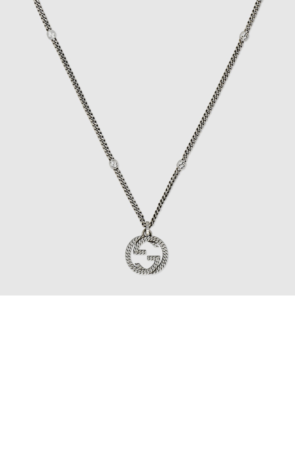 구찌 인터로킹 목걸이 678651