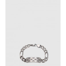 구찌 벌 GG 인그레이빙 체인 실버 팔찌 728264