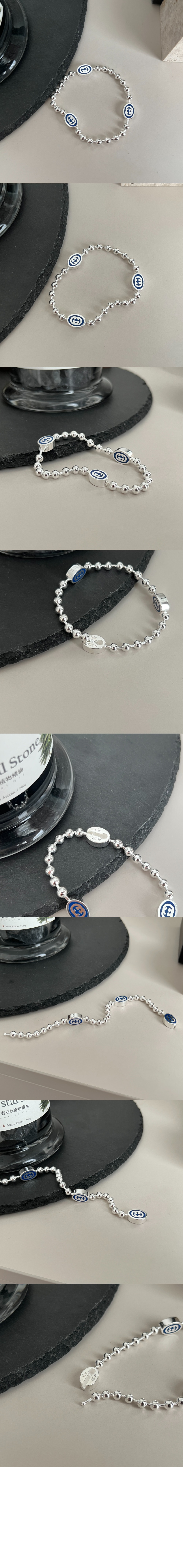 구찌 인터로킹 G 비즈 팔찌 753442