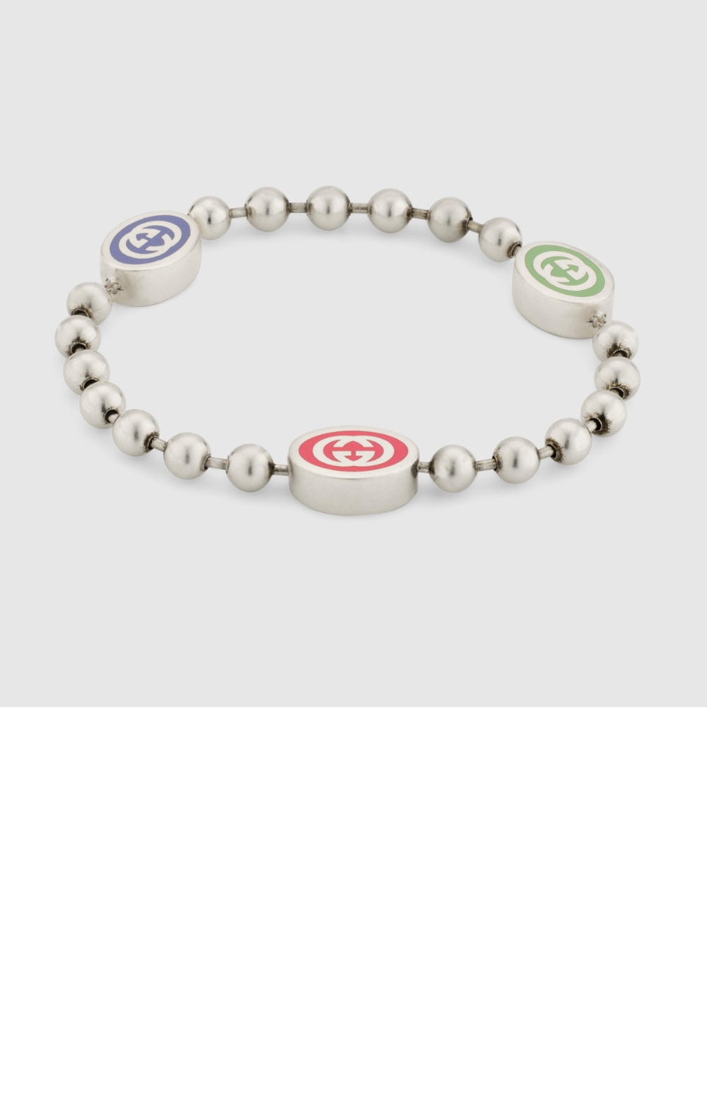 구찌 인터로킹 G 비즈 팔찌 753442