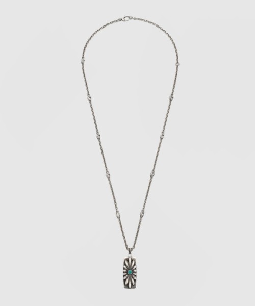 구찌 인터로킹 G 플라워 목걸이 753456