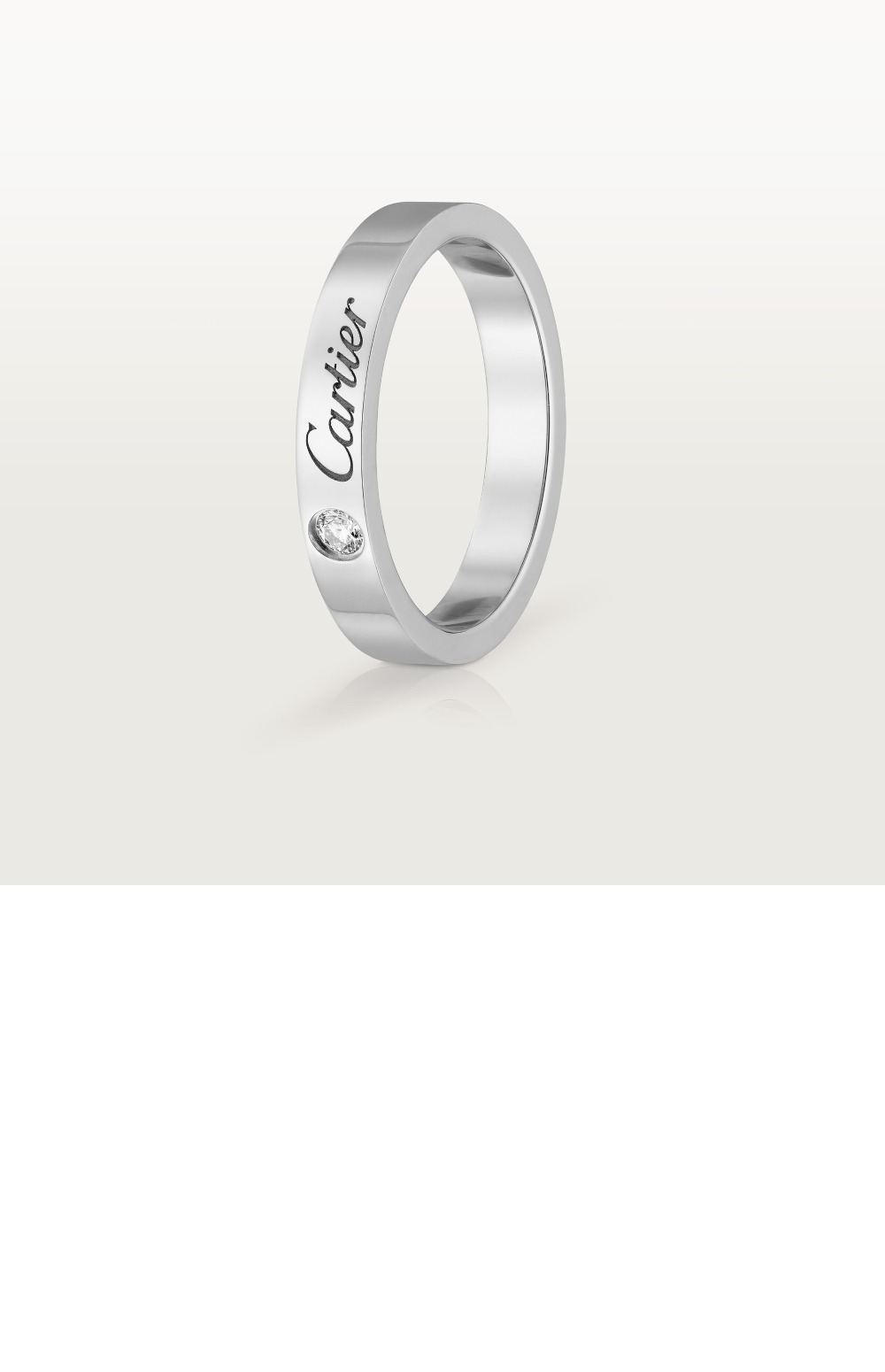 까르띠에 C 드 까르띠에 웨딩 밴드 B4051300