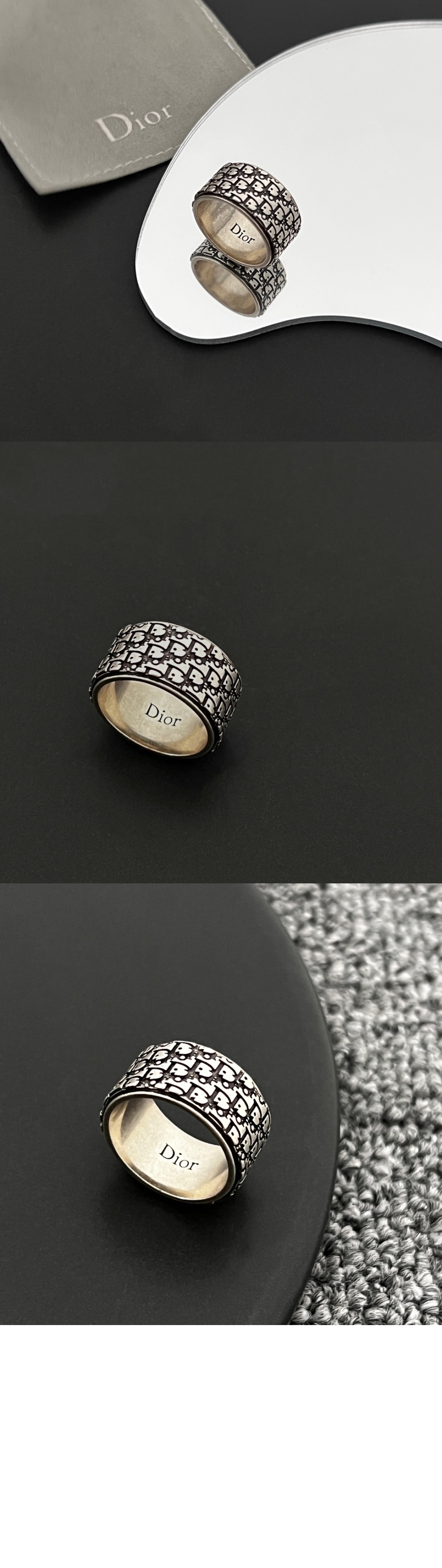 디올 Oblique 반지 R0893