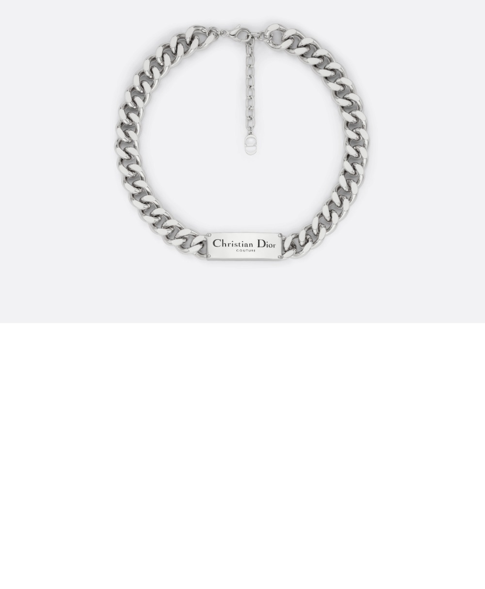디올 Christian Dior Couture 체인 링크 목걸이 N1971