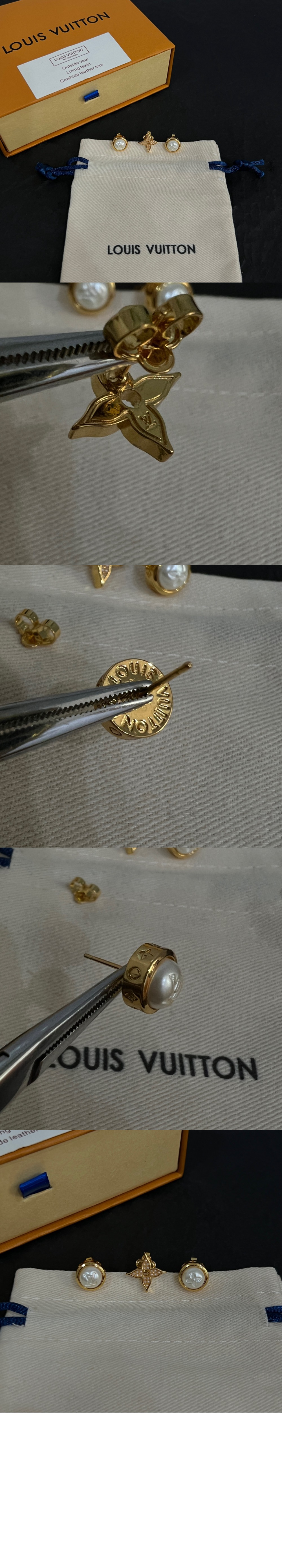 루이비통 펄 퓨전 3개 세트 귀걸이 M01856