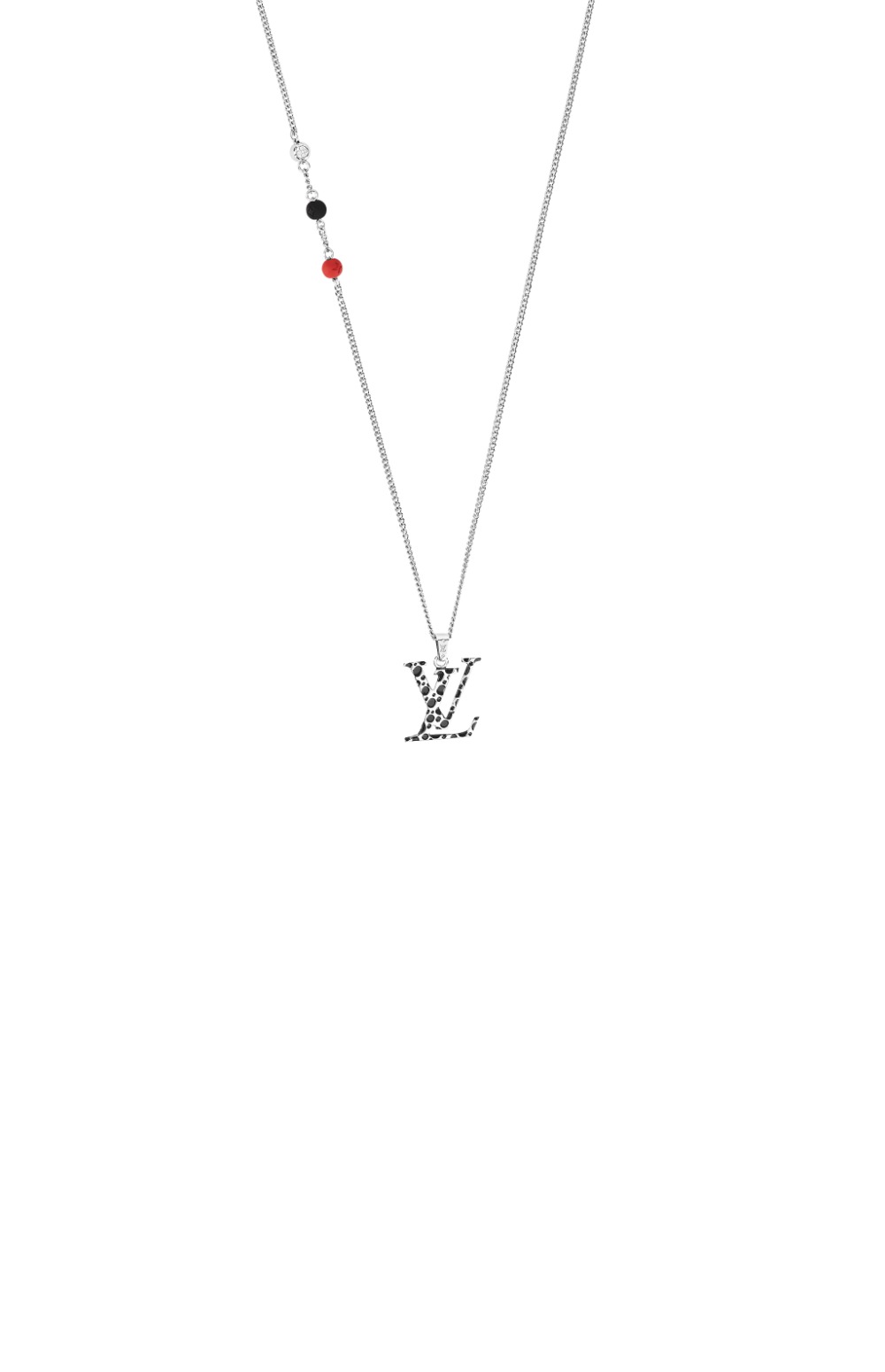 루이비통 LV x YK LV 인피니티 도트 펜던트 실버 M01089