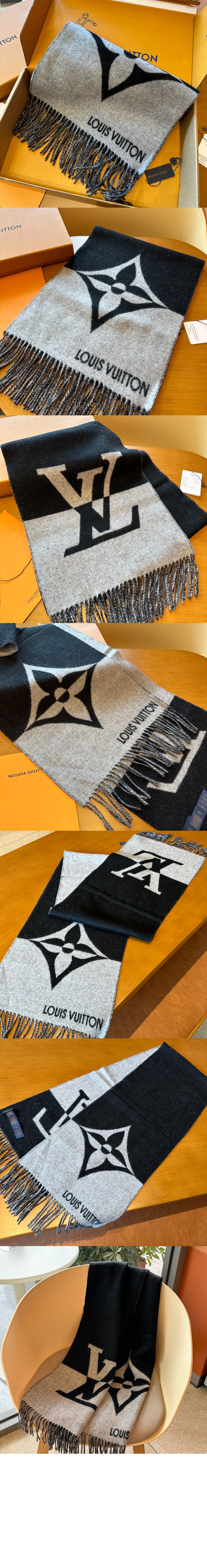루이비통 LV 그래픽 듀얼 스카프 M79097