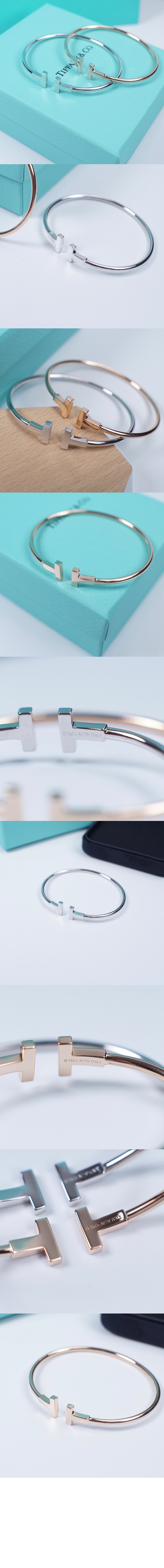 티파니앤코 네로우 와이어 브레이슬릿