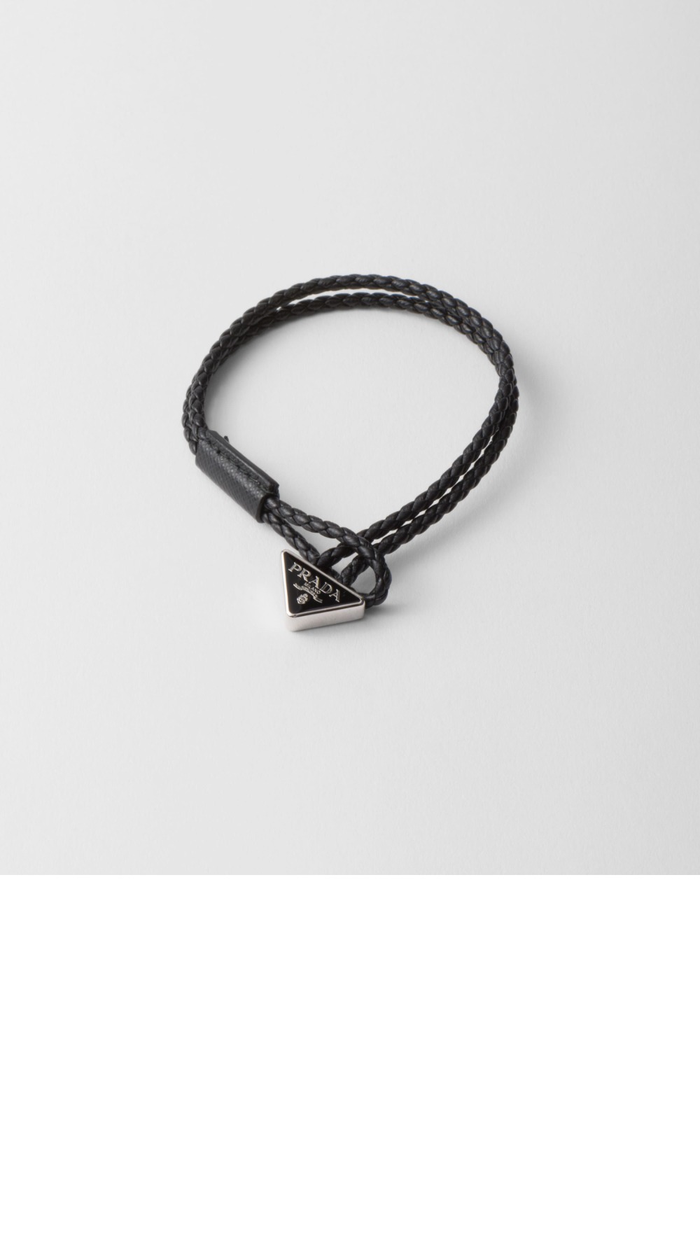 프라다 브레이디드 나파 가죽 브레이슬릿 2IB288