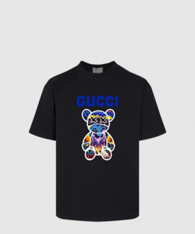 구찌 프린트 면 티셔츠