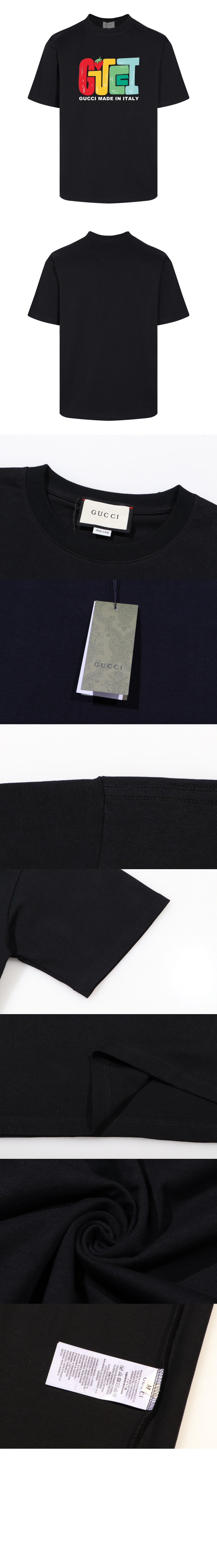 구찌 프린트 면 티셔츠