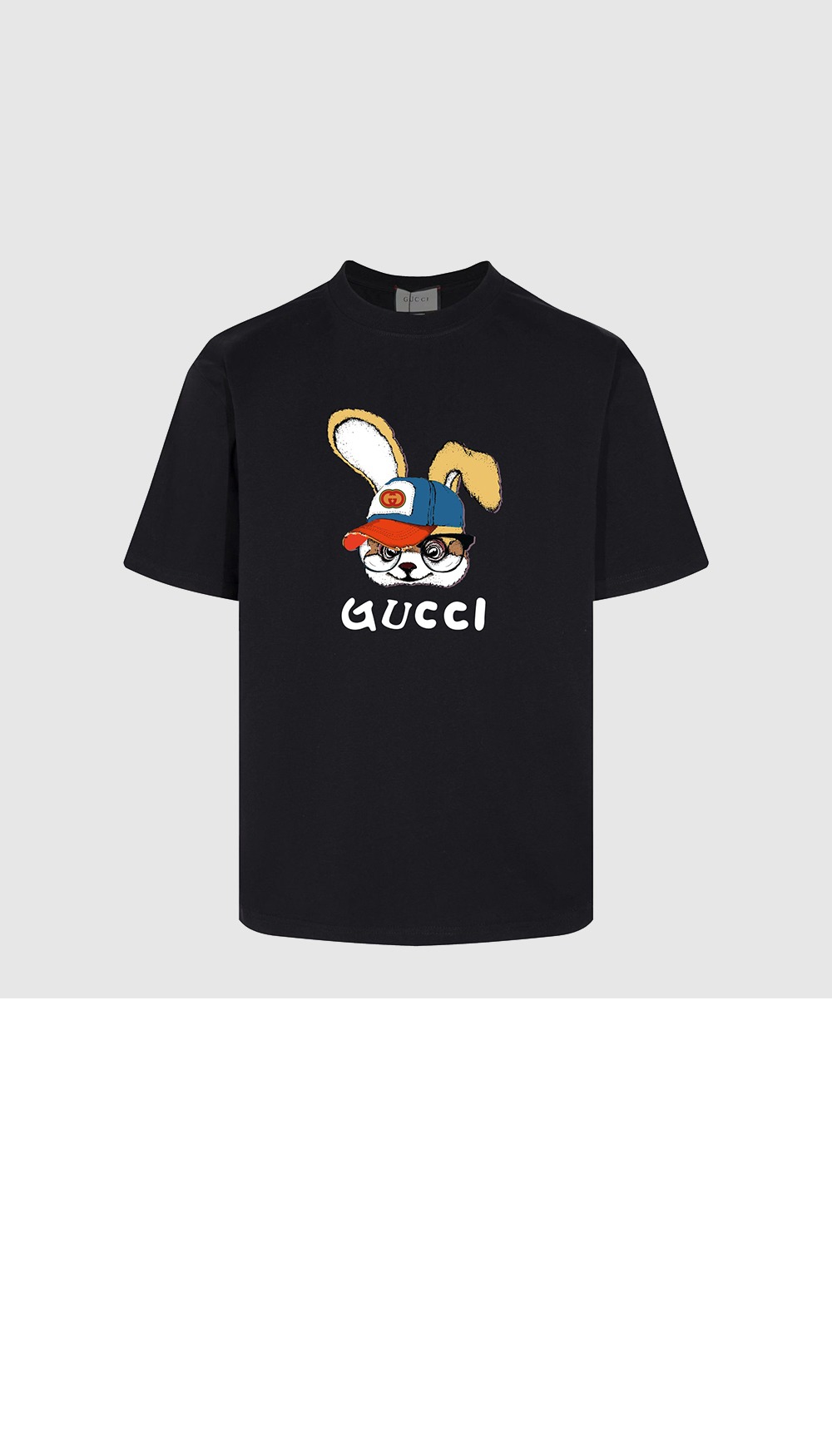 구찌 프린트 면 티셔츠