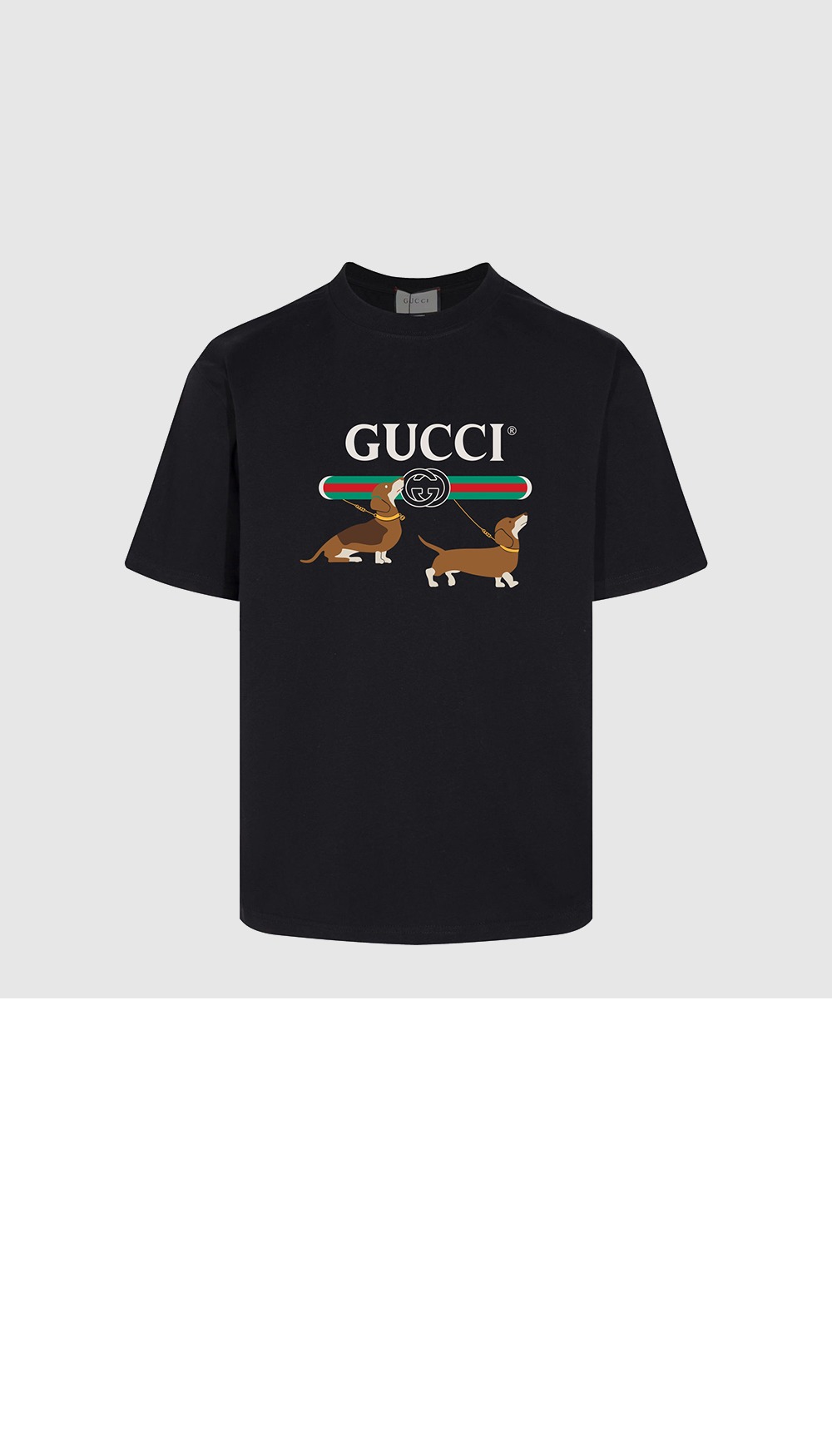 구찌 프린트 면 티셔츠