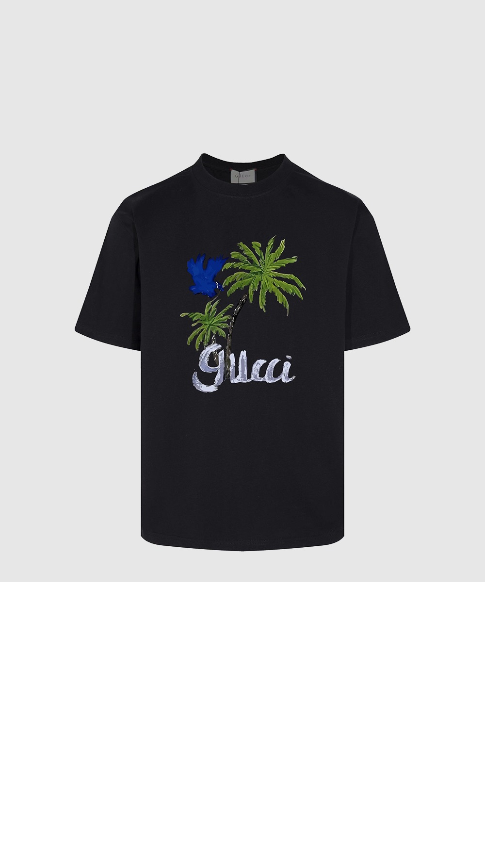 구찌 프린트 면 티셔츠