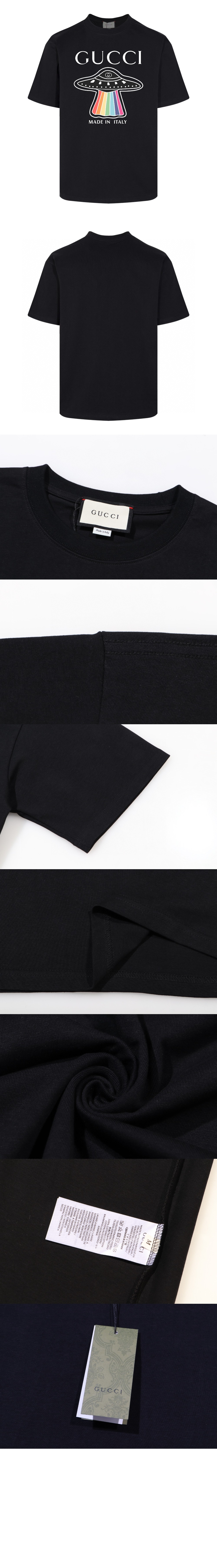 구찌 프린트 면 티셔츠