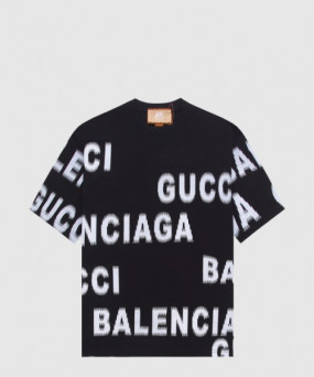 구찌 로고 프린트 반팔