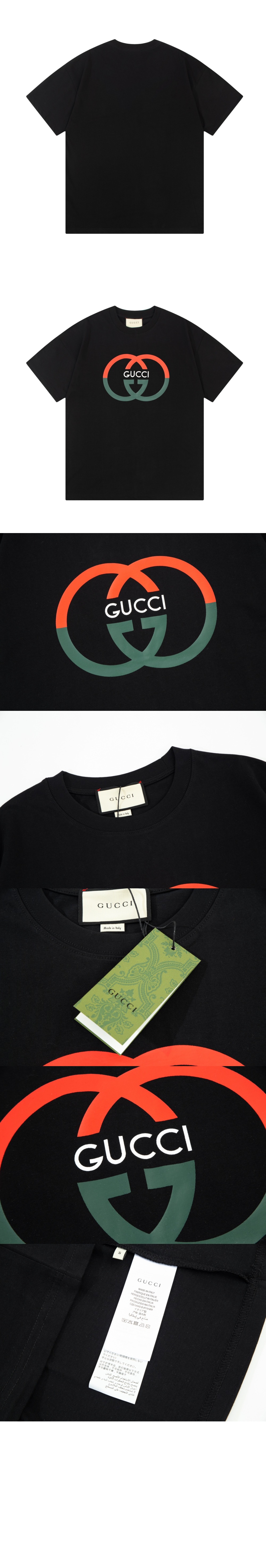 구찌 로고 프린트 반팔