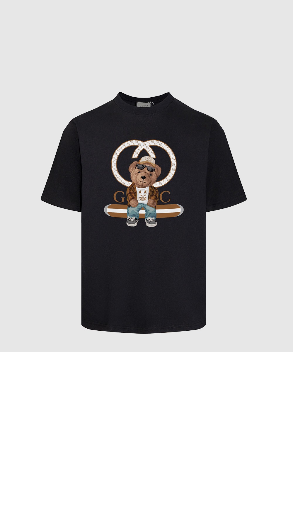 구찌 프린트 면 티셔츠