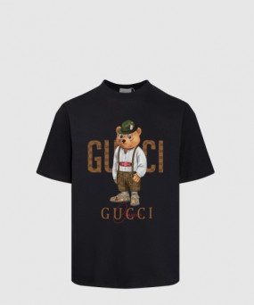 구찌 프린트 면 티셔츠