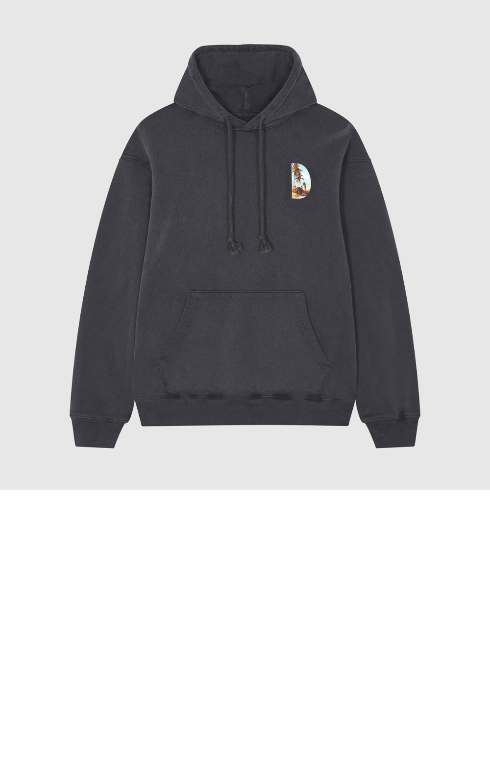 디올 로고 후드 긴팔