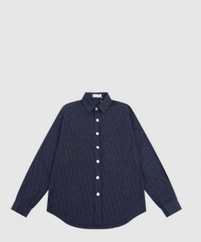 디올 로고 셔츠