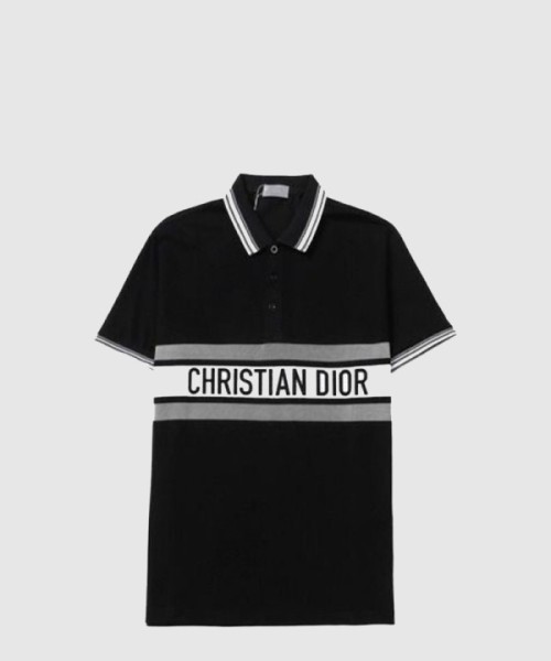 디올 로고 프린트 반팔