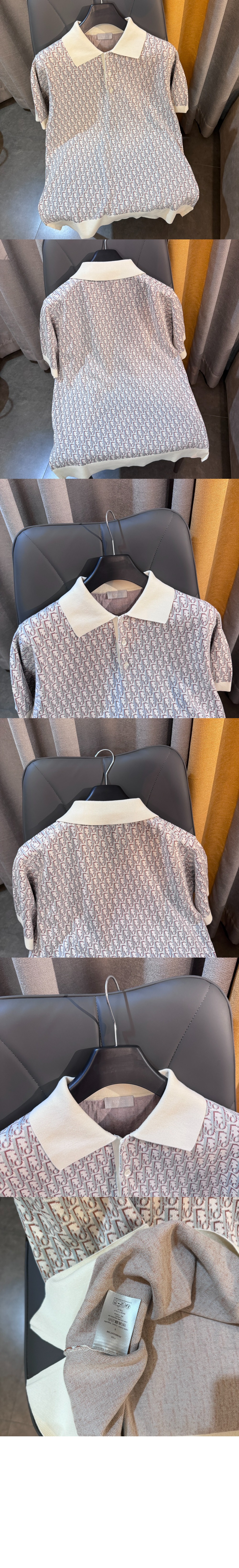 디올 로고 니트 톱