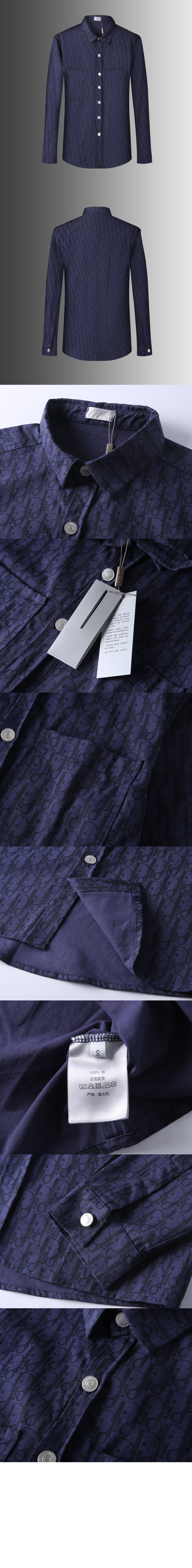 디올 로고 셔츠